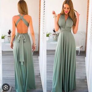 NWOT - Long multi-way convertible dress